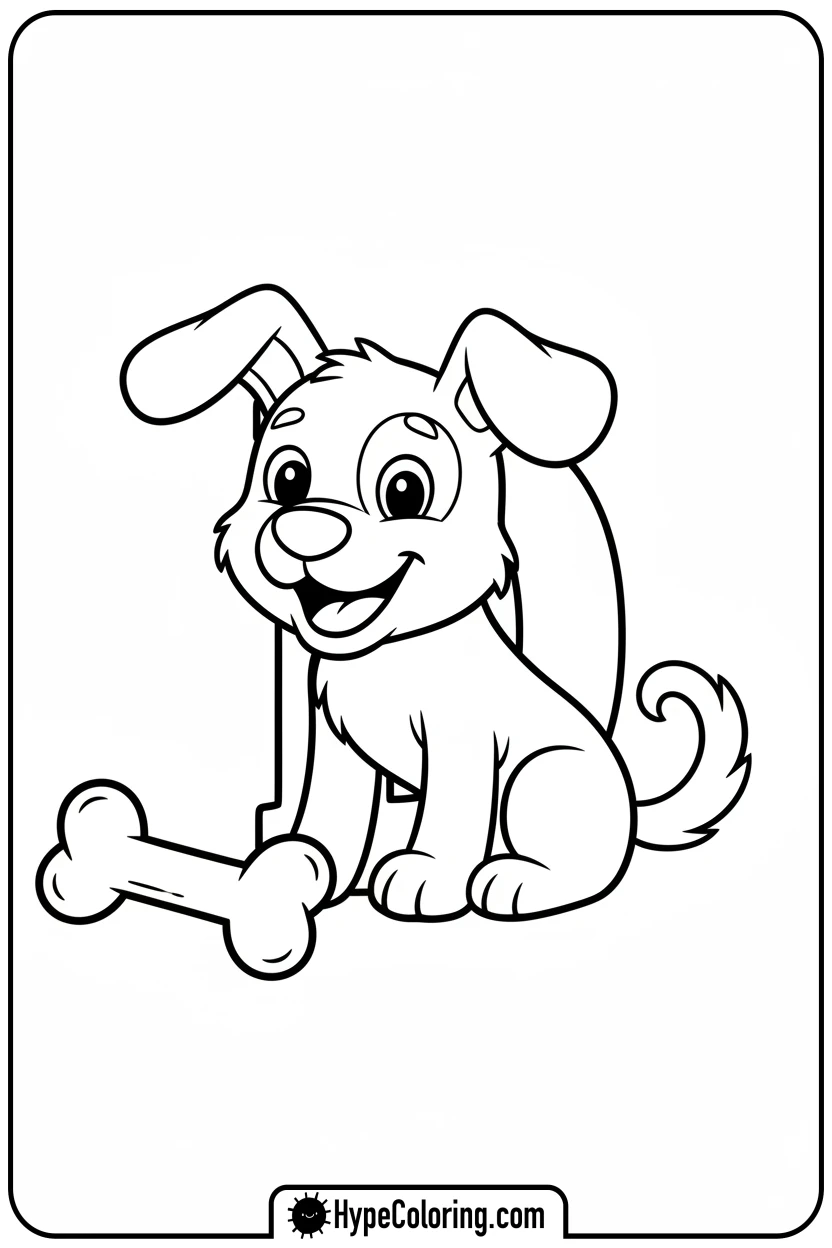 letter-d-as-a-dog - alphabet letters printable
