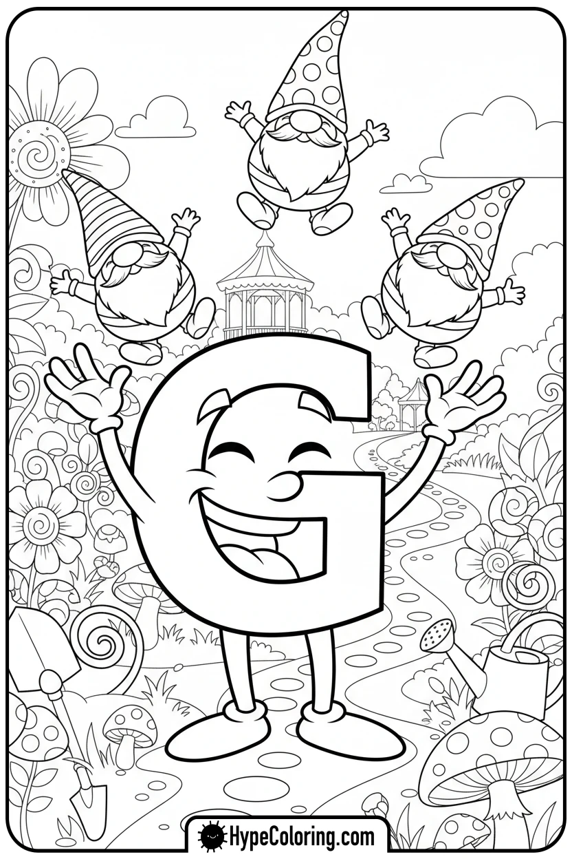 letter-g-juggling-gnomes - alphabet letters printable