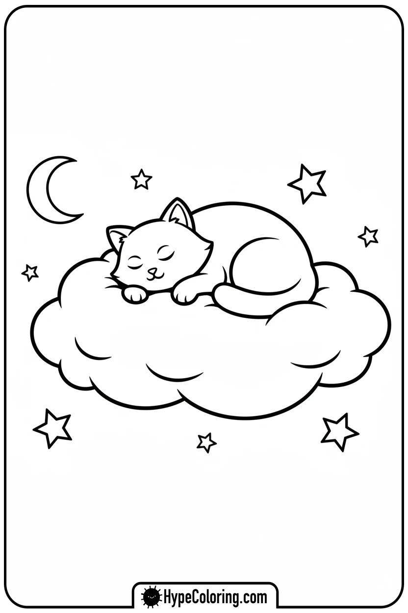 catnap-sleeping-on-cloud - catnap coloring page