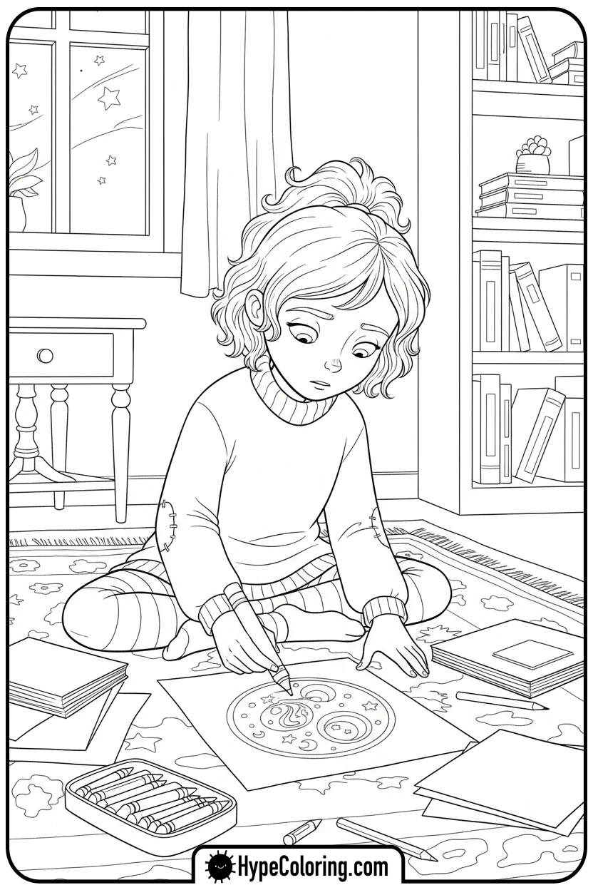 Click to download PDF coraline-drawing-picture - coraline coloring pages