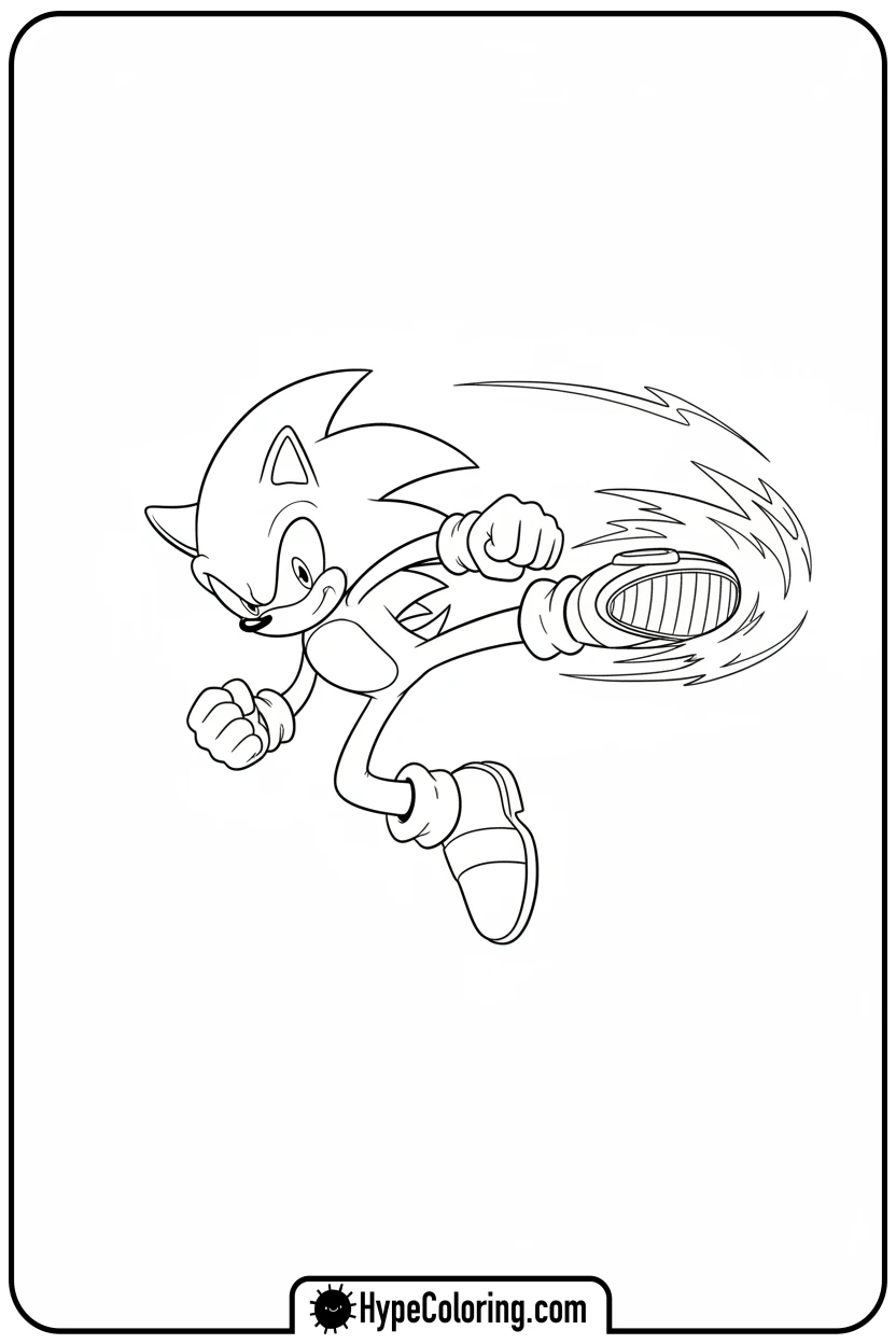 Click to download PDF dark-sonic-aerial-kick - dark sonic coloring pages
