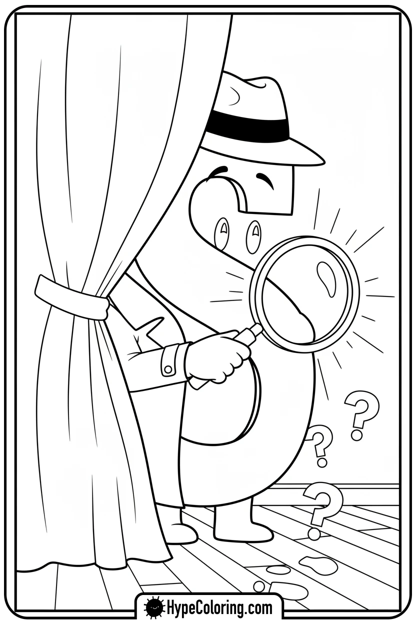 s-spy-with-magnifying-glass - letter s coloring pages