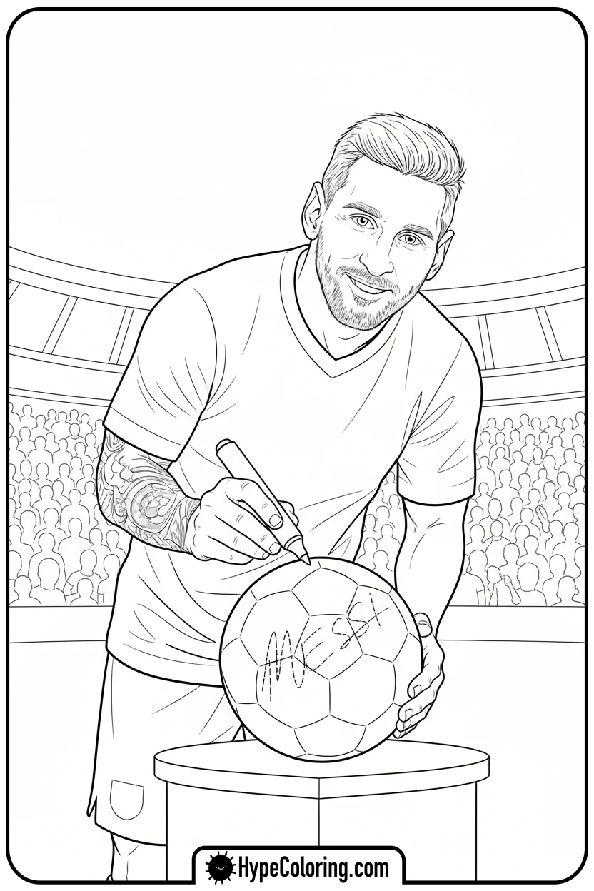 messi-signing-autograph - messi soccer coloring pages