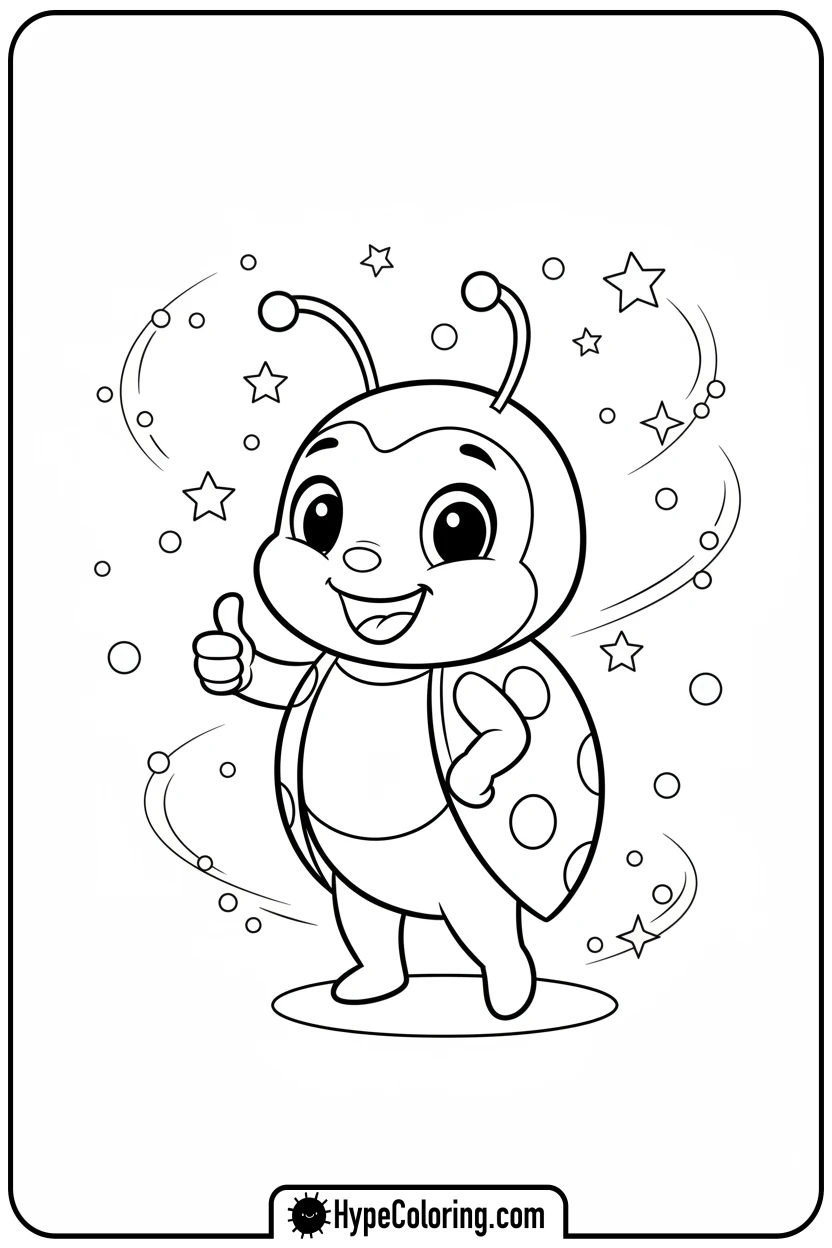 ladybug-celebrating-victory - miraculous ladybug coloring pages