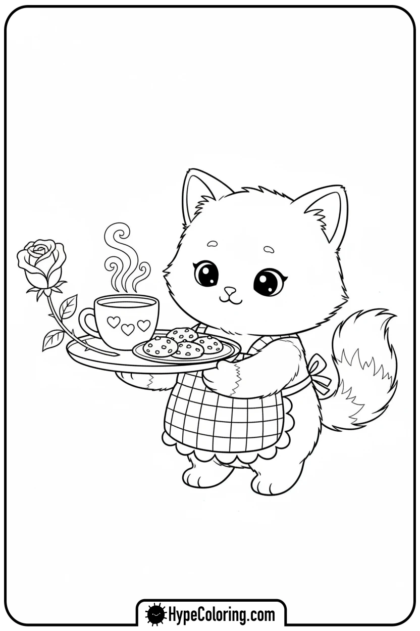 cat-carrying-hot-cocoa-tray - get well soon coloring pages