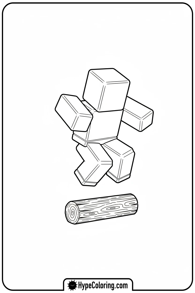 roblox-character-jumping-obstacle - roblox coloring pages