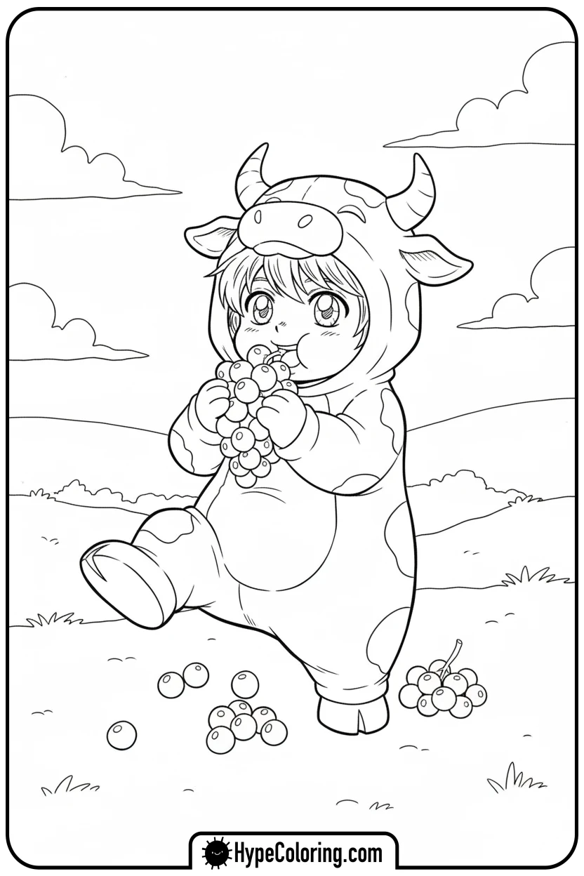 lambo-eating-grapes - lambo coloring pages