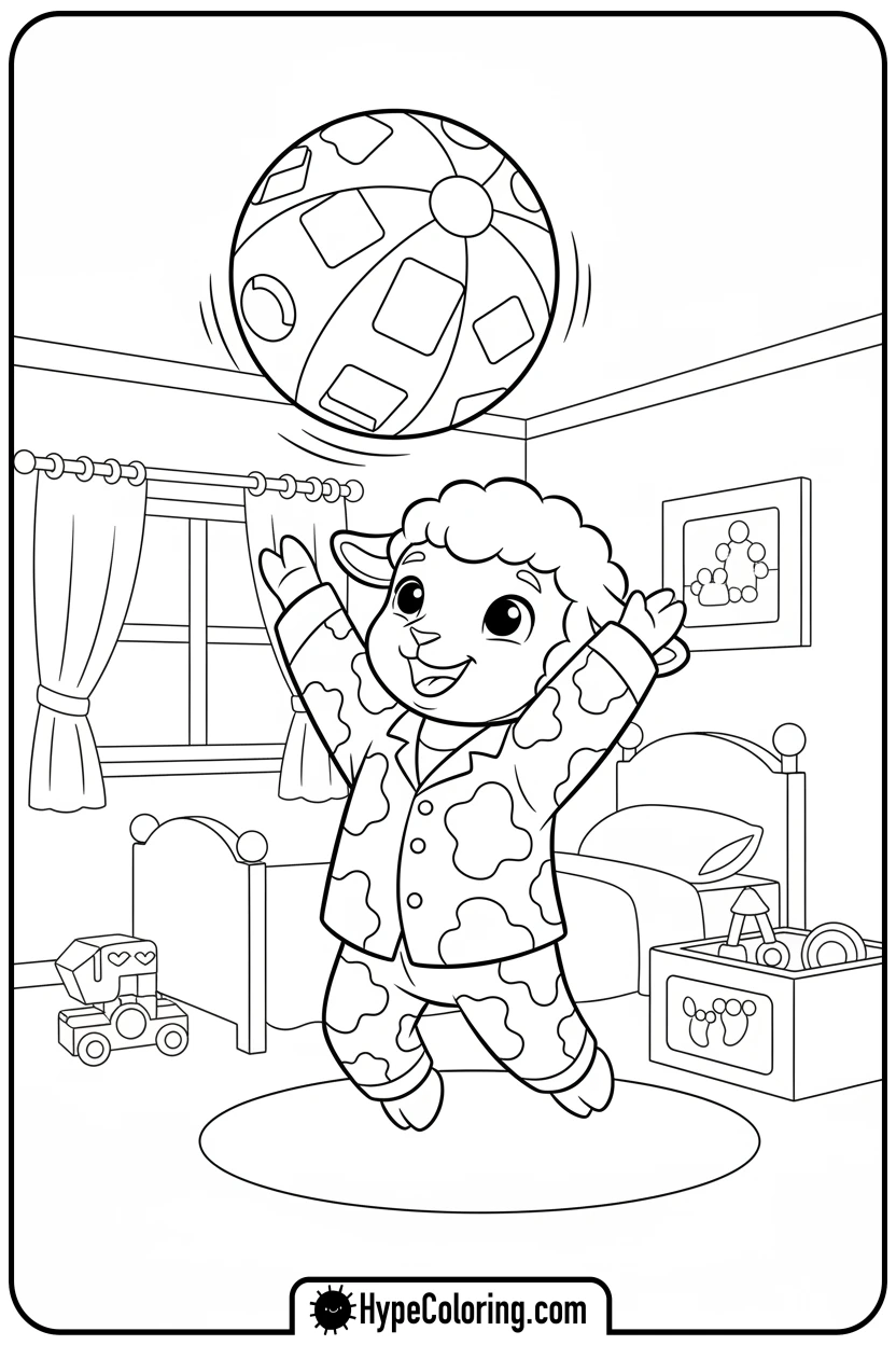 lambo-bouncing-a-ball - lambo coloring pages