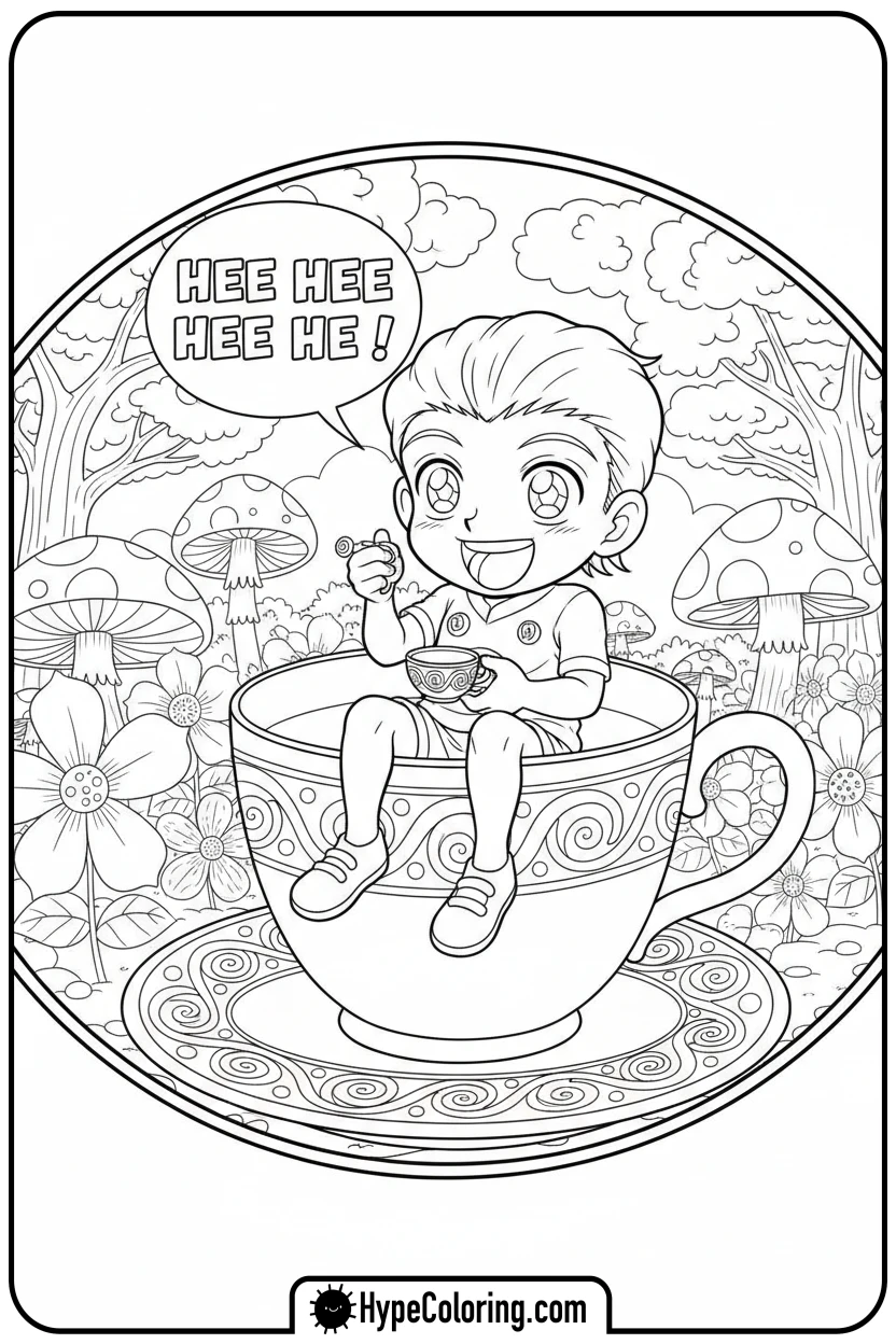 lambo-in-a-teacup - lambo coloring pages