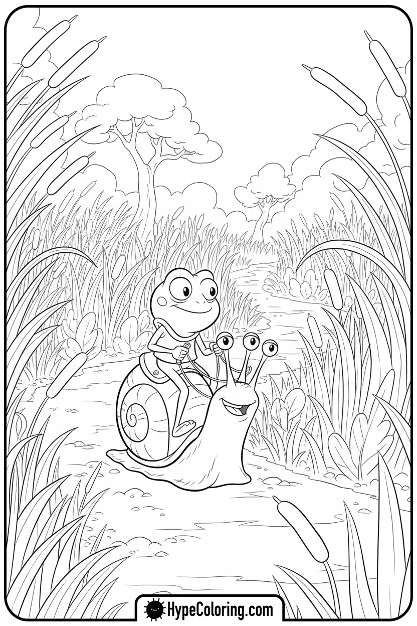 sprig-riding-bessie - amphibia coloring pages sprig