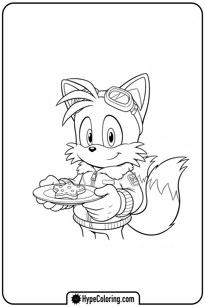tails-offering-cookie - tails color page