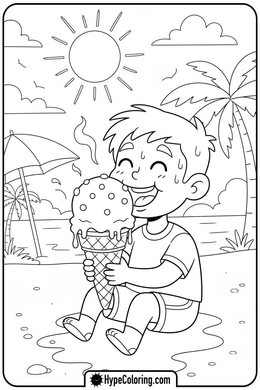 willt-eating-ice-cream - willt coloring page