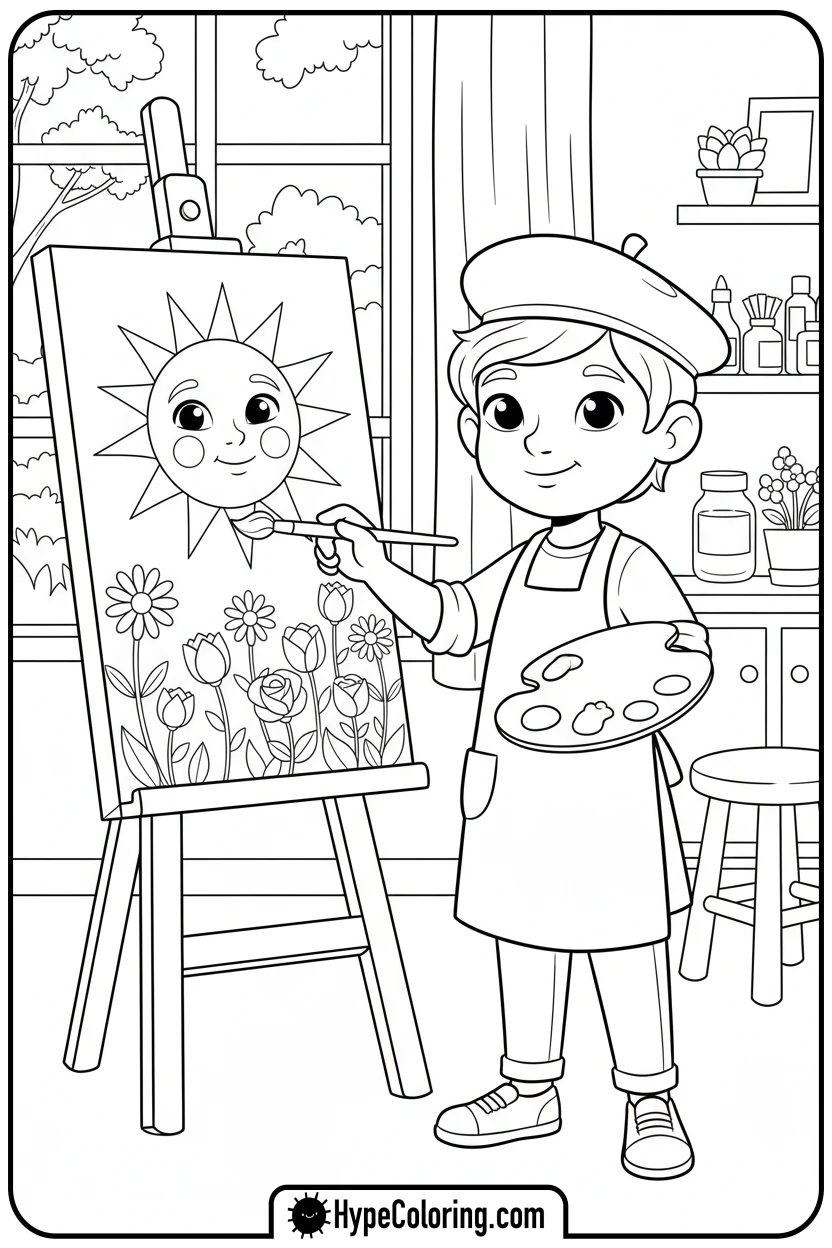 willt-painting-art - willt coloring page