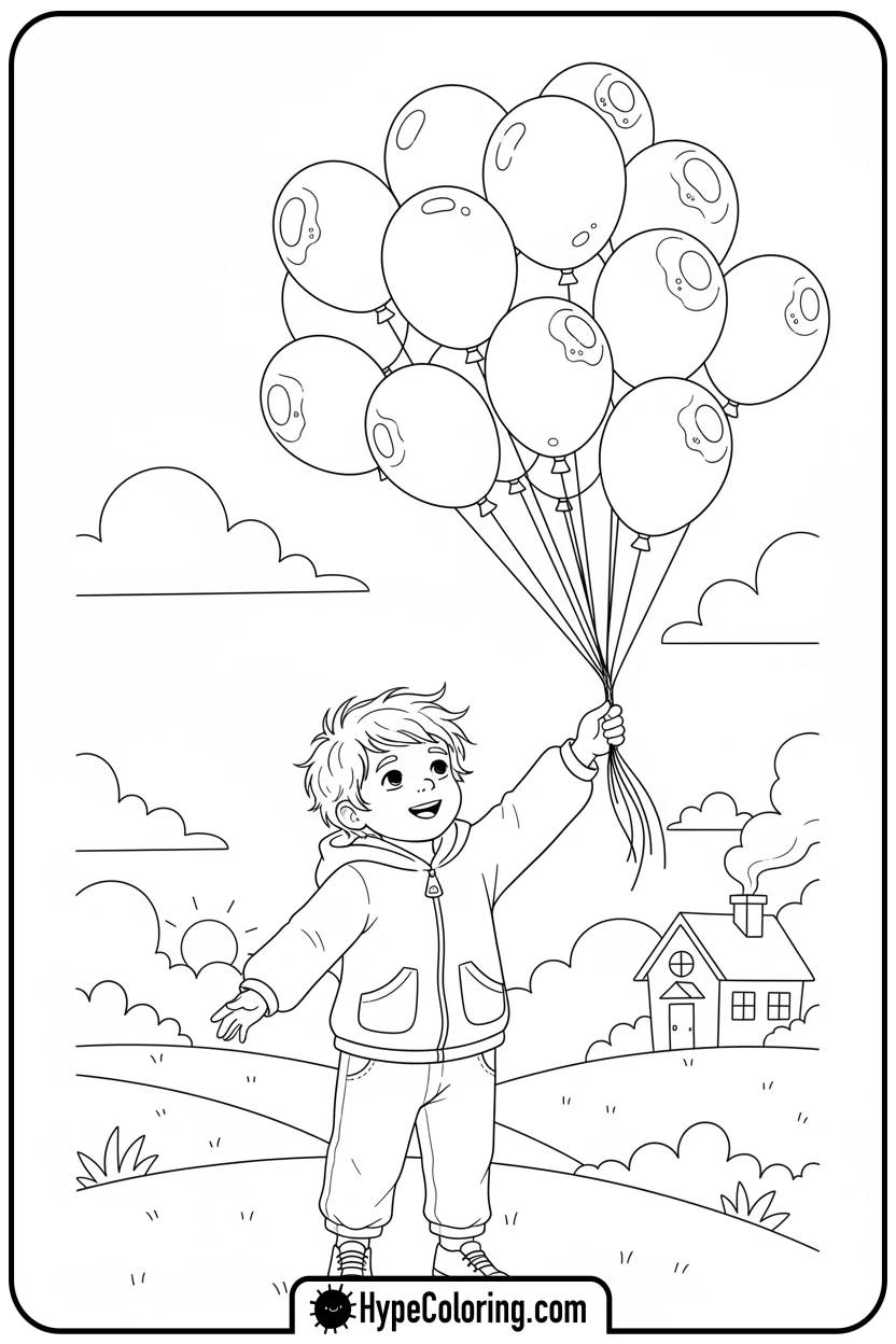 willt-holding-balloons - winnie the pooh color pages