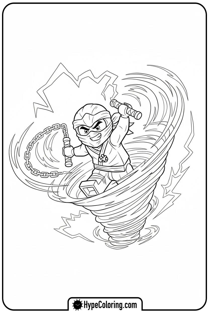 jay-in-lightning-spinjitzu - lego ninjago coloring pages