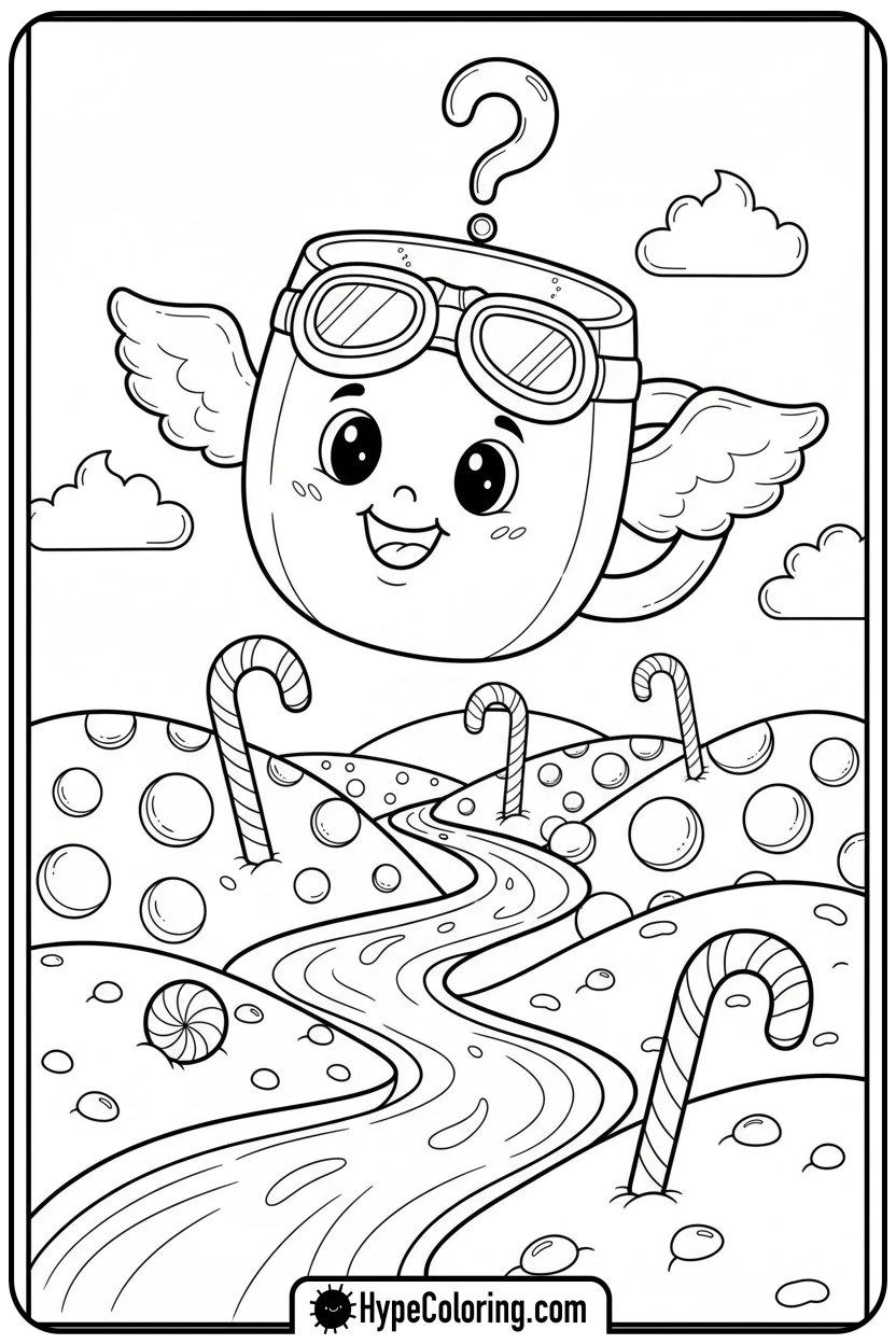 flying-hot-chocolate-mug - hot chocolate coloring page