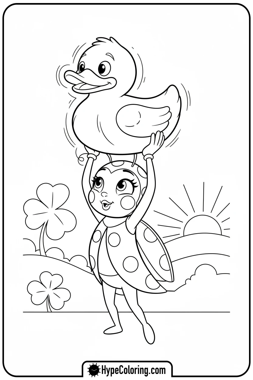 ladybug-with-lucky-charm - ladybug miraculous coloring pages