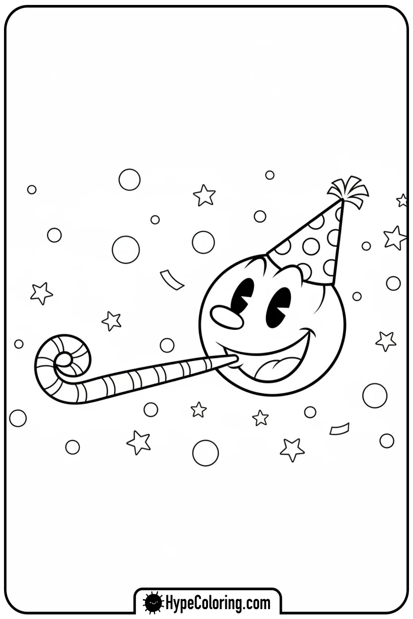 Click to download PDF pac-man-celebrating-party - pac man coloring pages