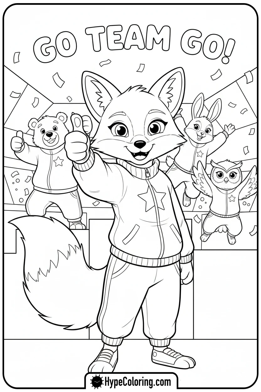 Click to download PDF ginny-giving-paw-up - free printable super kitties coloring pages
