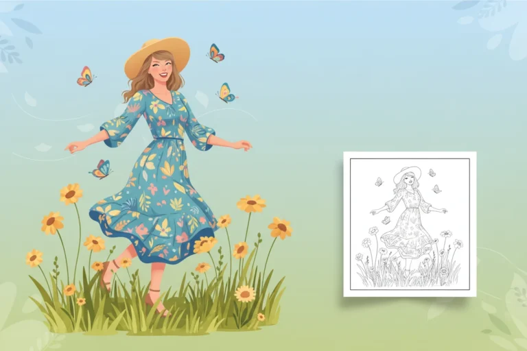 taylor-swift-skipping-joyfully-through - taylor swift coloring pages