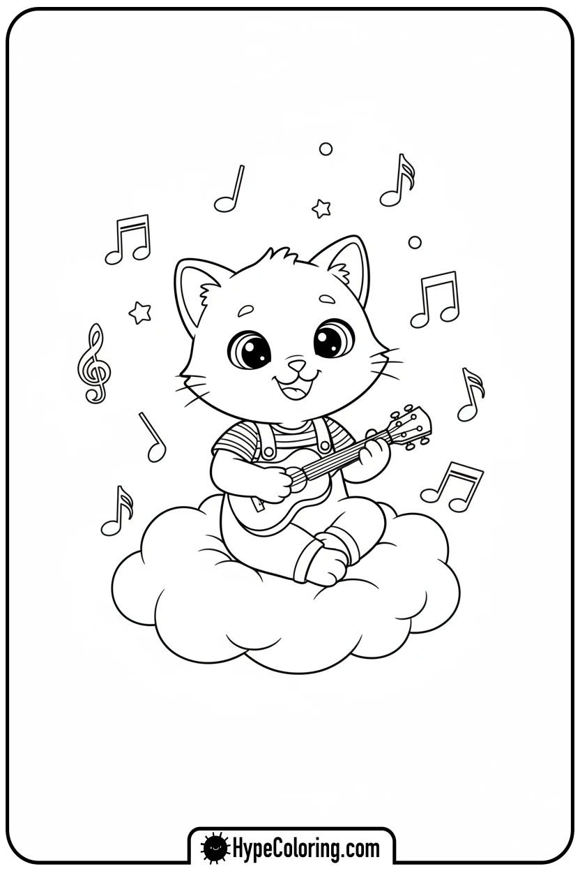character-playing-ukulele - bobbie goods coloring page