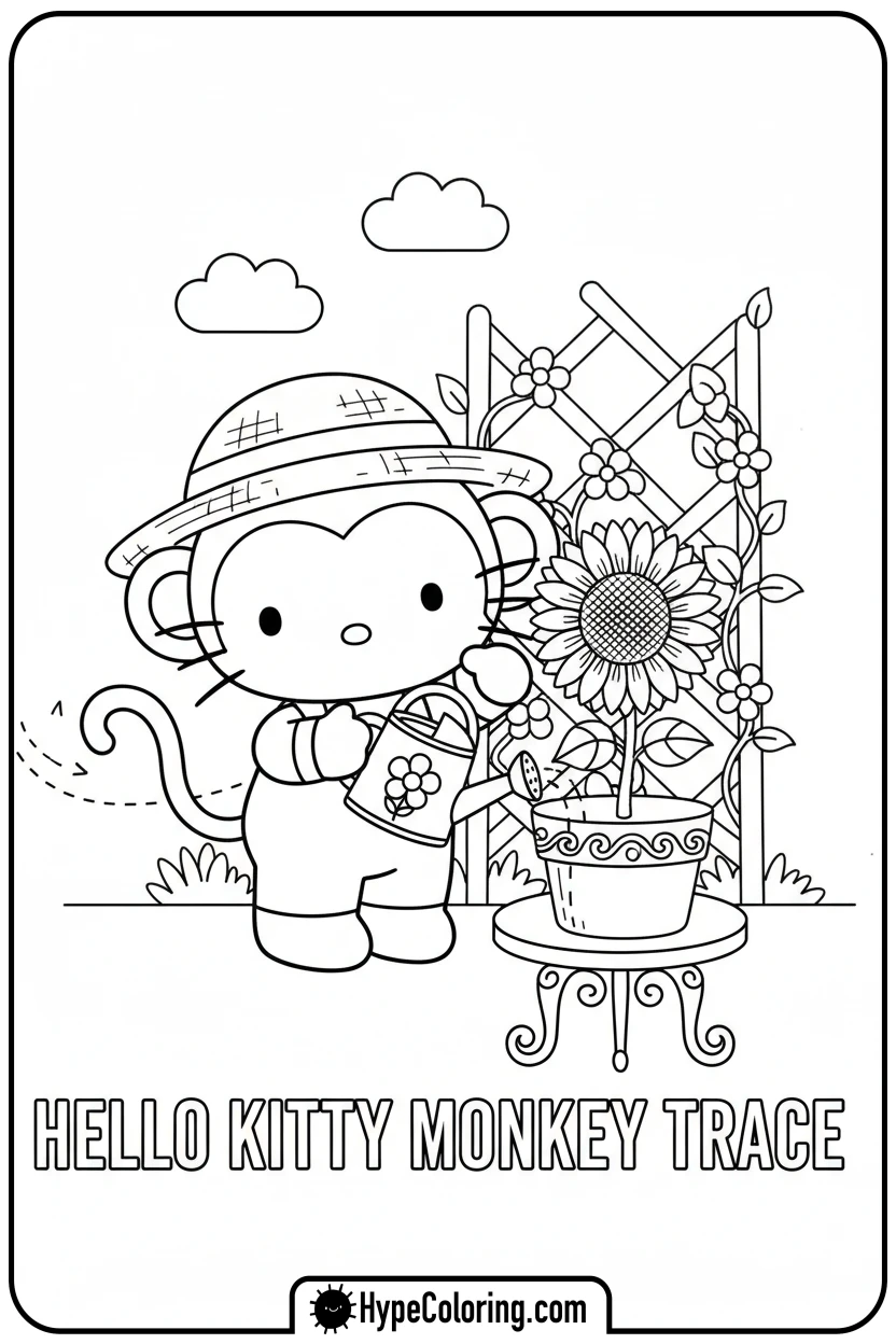 hello-kitty-monkey-trace-gardening - Hello Kitty Monkey Trace