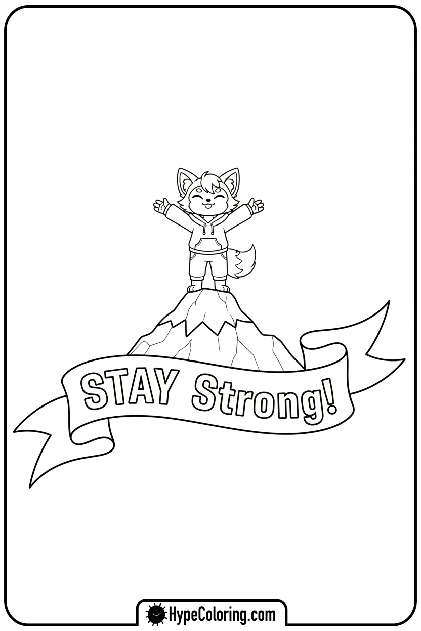 skz-character-on-mountain-top - Skz Coloring Sheets